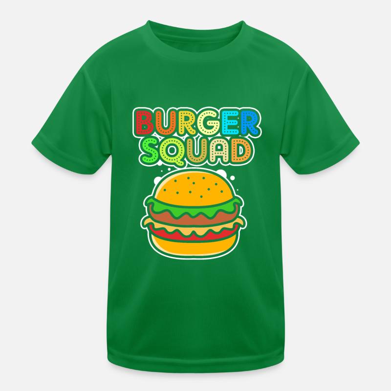 Cheeseburger Burger Kids Functional T-Shirt