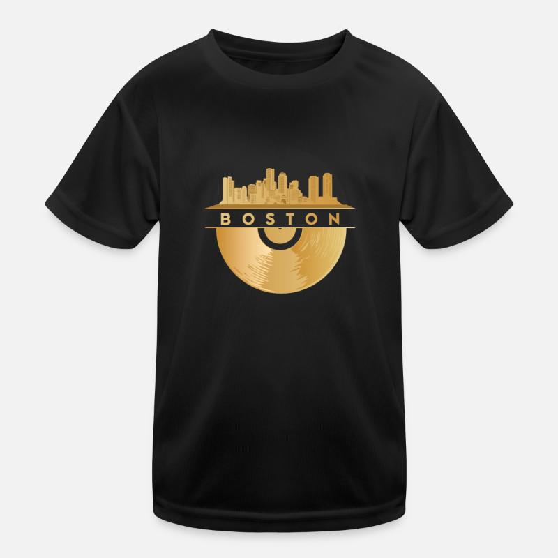 Disque vinyle Disco Music Skyline-BOSTON T-shirt sport Enfant