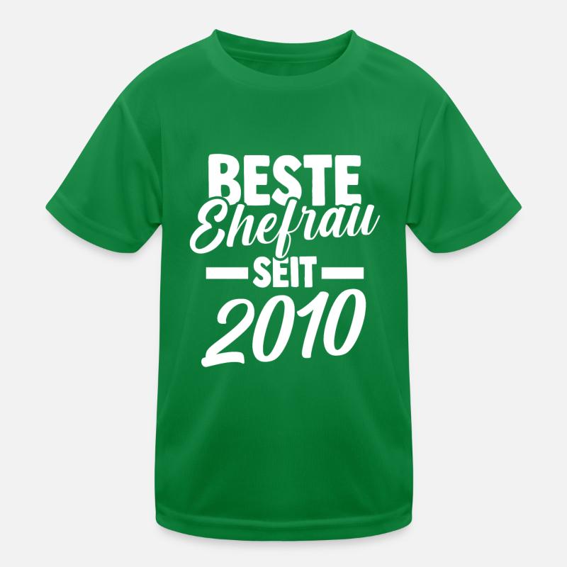 Valentinstag Beste Ehefrau Seit 2010 Kinder Funktions-T-Shirt