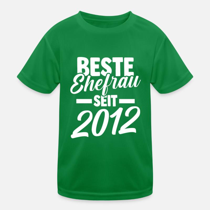 Valentinstag Beste Ehefrau Seit 2012 Kinder Funktions-T-Shirt