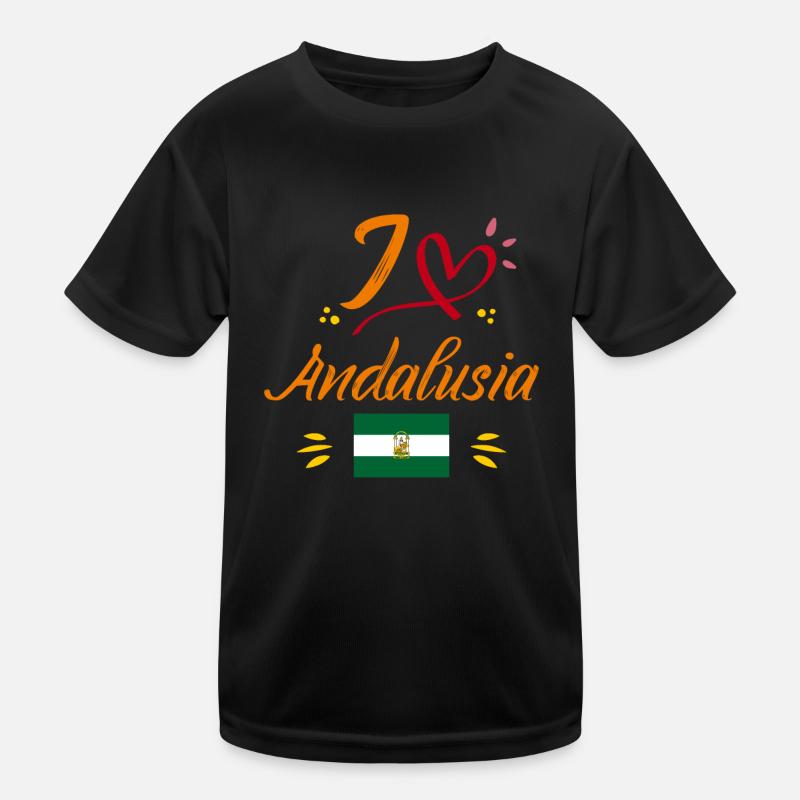Sevilla Flagge Iberische Halbinsel Spanien Kinder Funktions-T-Shirt