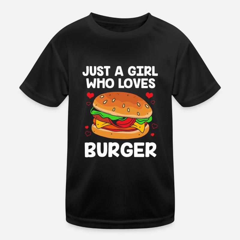 Cheeseburger Burger Kinder Funktions-T-Shirt