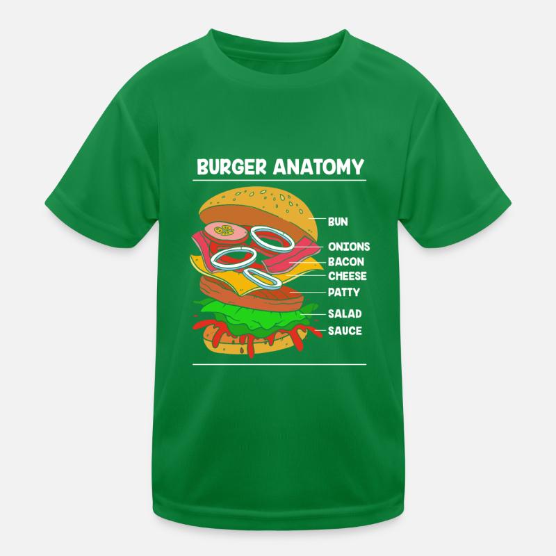 Anatomie du cheeseburger T-shirt sport Enfant