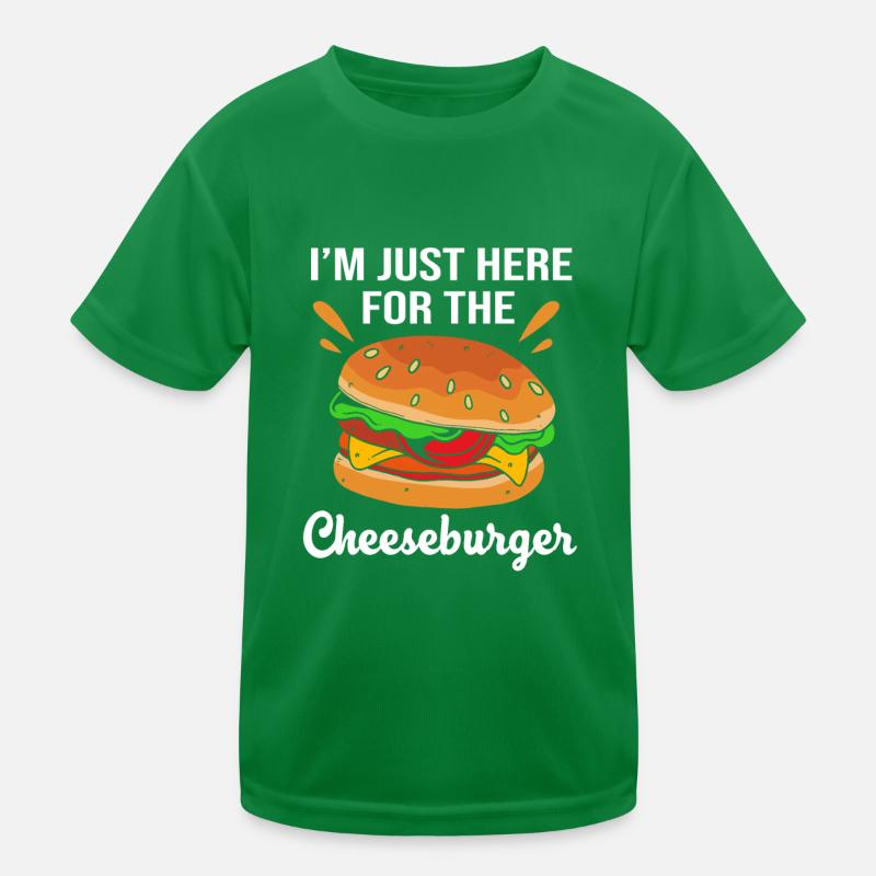 Cheeseburger Burger Kids Functional T-Shirt