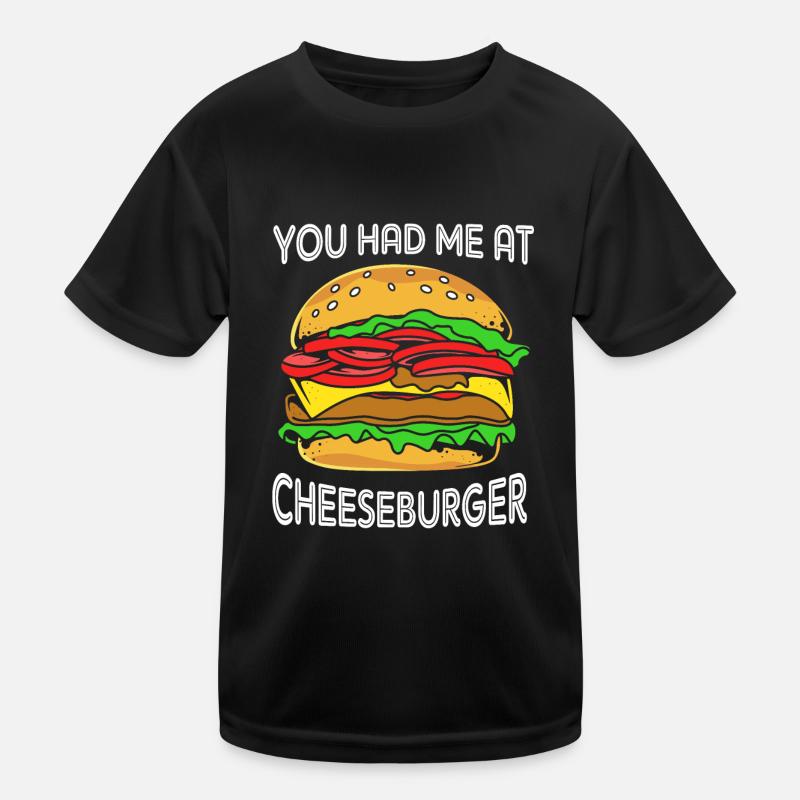 Cheeseburger Burger Kinder Funktions-T-Shirt
