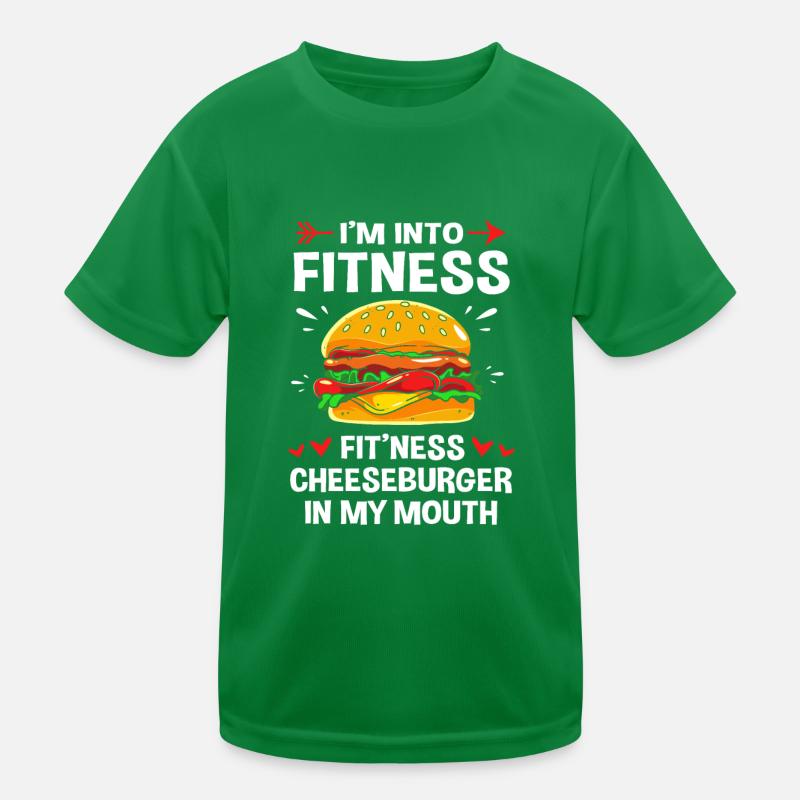 Cheeseburger Burger Kids Functional T-Shirt