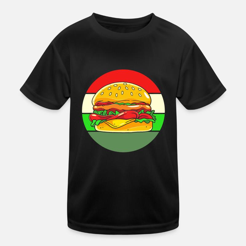 Cheeseburger Kids Functional T-Shirt