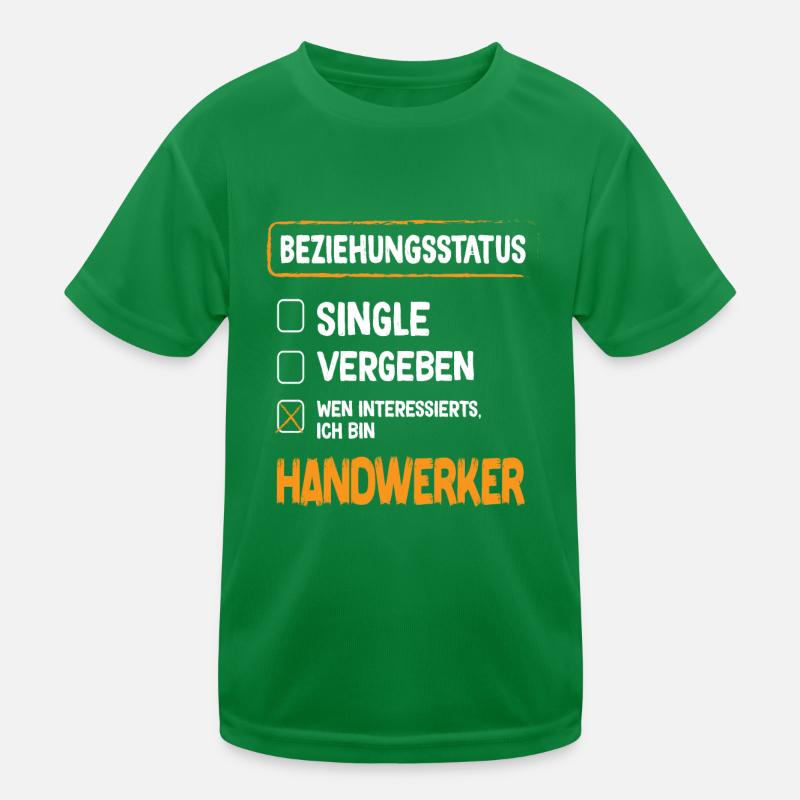 Handwerker Beziehungsstatus Kinder Funktions-T-Shirt