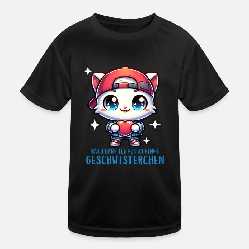 Ich bekomme ein Geschwister Bruder Schwester Kinder Funktions-T-Shirt