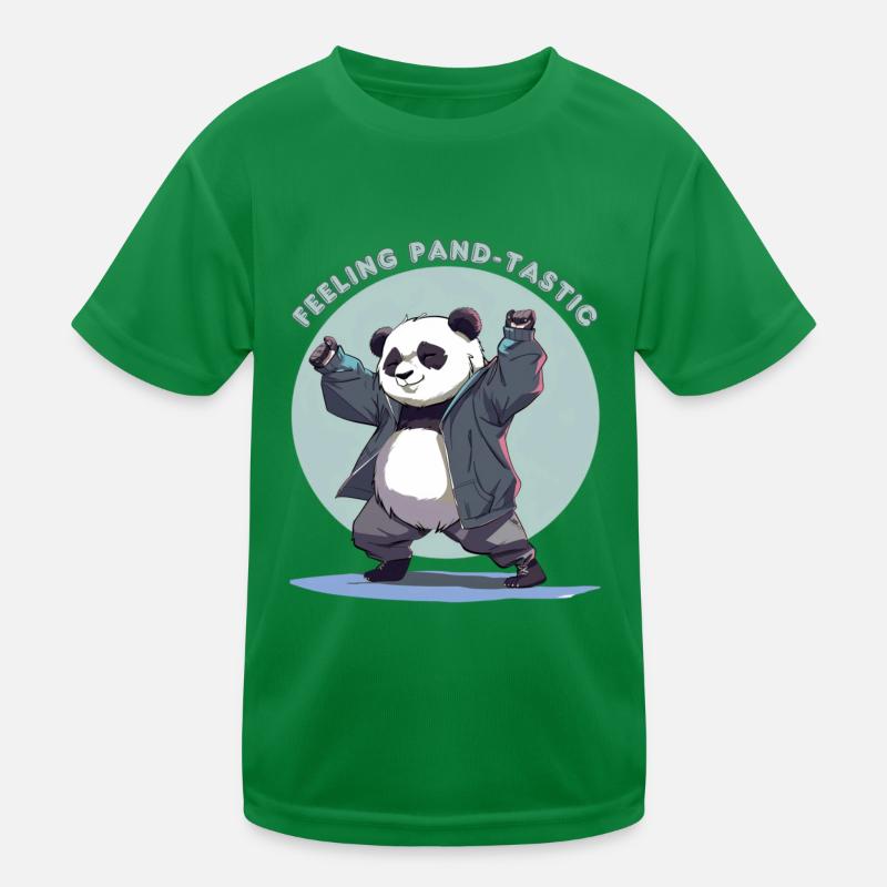 Feeling Pand- dastic Kids Functional T-Shirt
