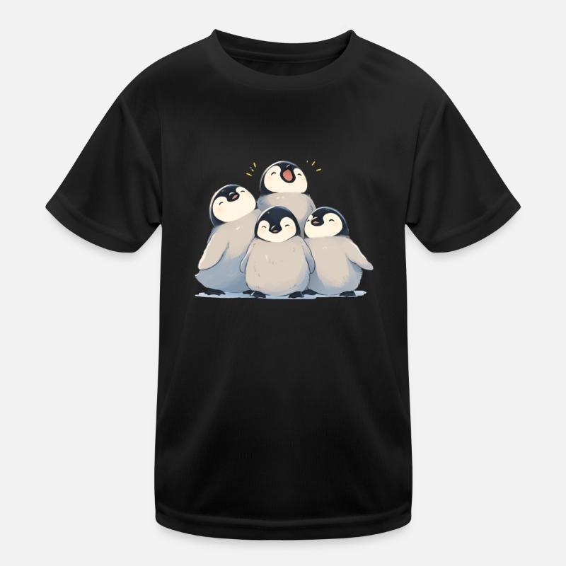 Pingouin Bébés Kawaii Pingouin Mignon T-shirt sport Enfant
