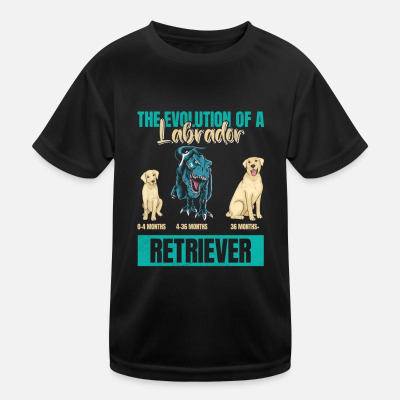 EVOLUTION OF A LABRADOR RETRIEVER Besitzer Kinder Funktions-T-Shirt