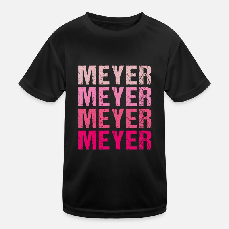 Meyer Familienname Team Retro Geschenkidee Kinder Funktions-T-Shirt