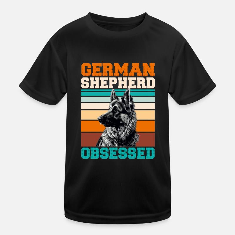 GERMAN SHEPHERD OBSESSED Schäferhund Besitzer Kinder Funktions-T-Shirt