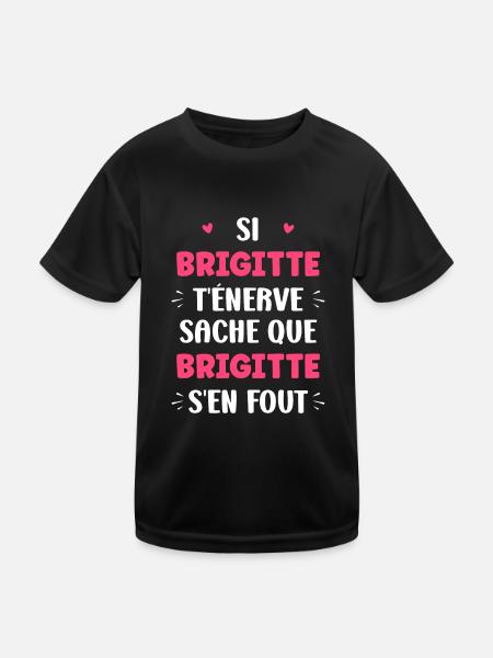 Brigitte - T-shirt sport Enfant - noir - Devant