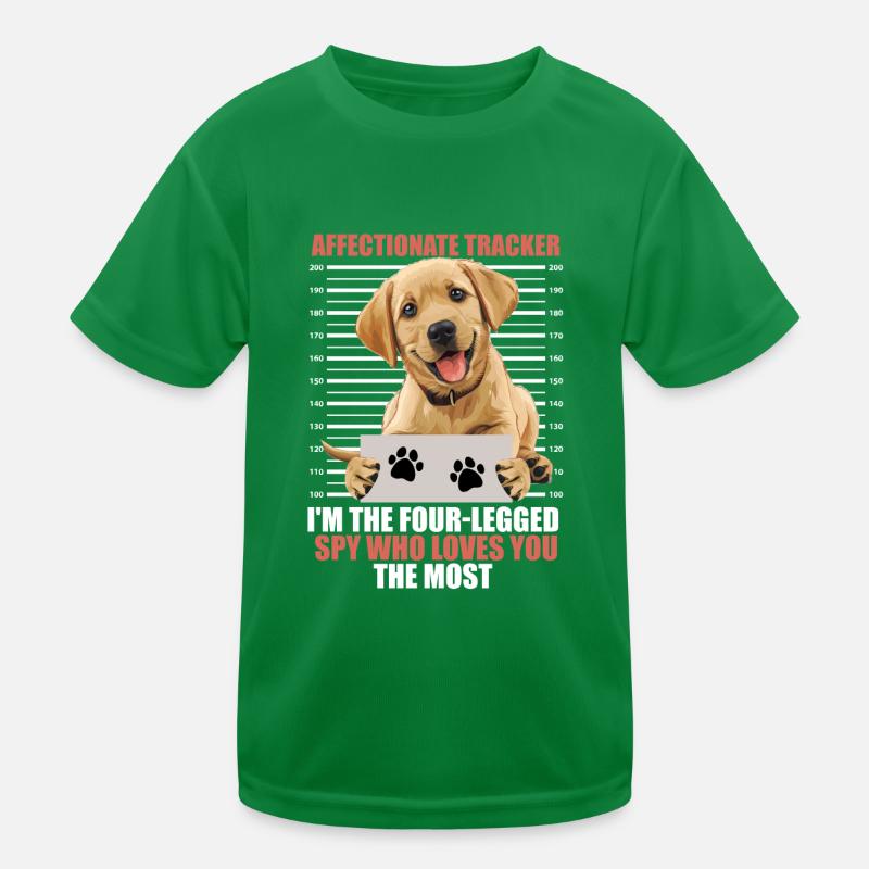 Labrador AFFECTIONATE TRACKER Four Legged Spy Kids Functional T-Shirt