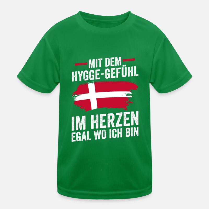 Danois Danemark T-shirt sport Enfant