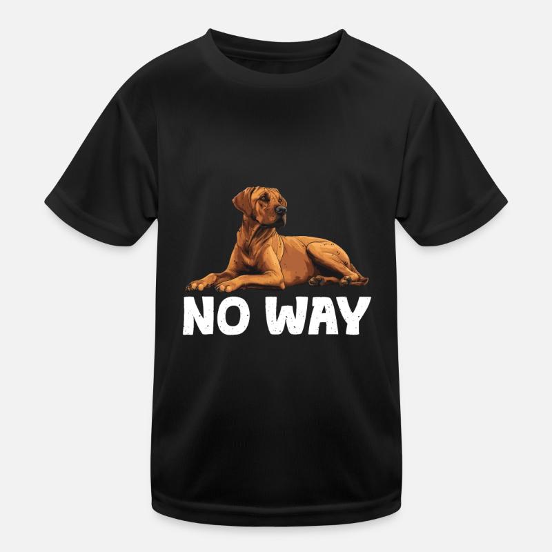 Rhodesian Ridgeback NULL BOCK Hundebitzer Lustiges Kinder Funktions-T-Shirt