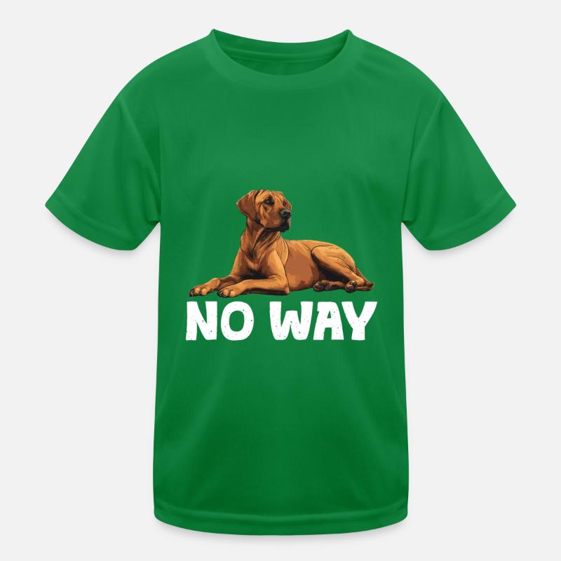 Rhodesian Ridgeback NULL BOCK Hundebitzer Lustiges Kinder Funktions-T-Shirt