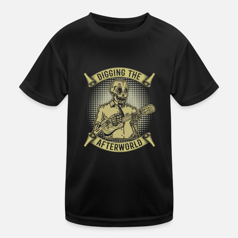 Ukulele Skelett Kinder Funktions-T-Shirt