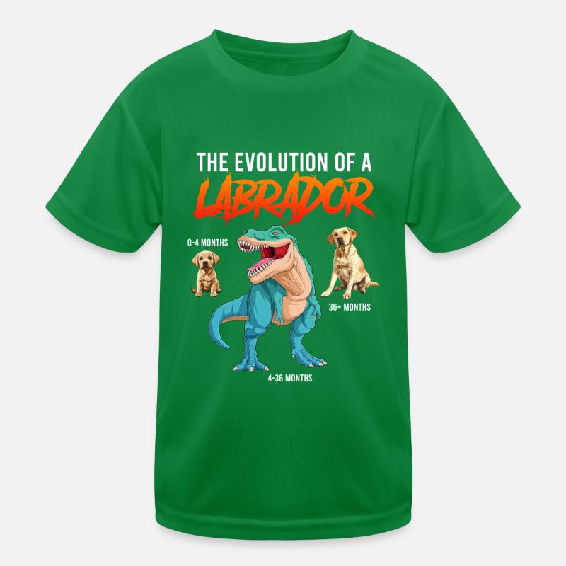 Labrador Fan L’ÉVOLUTION D’UN LABRADOR Dino T-shirt sport Enfant
