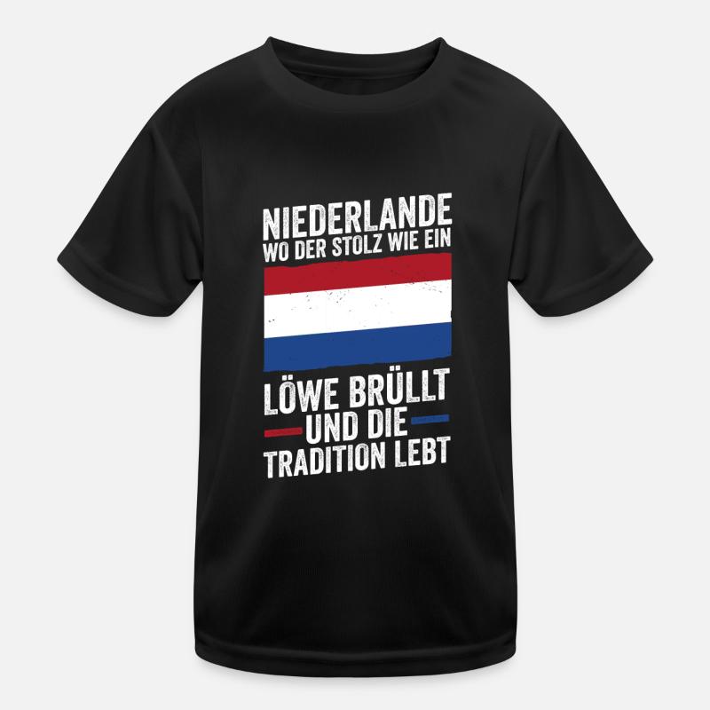 Netherlands Netherlands Holland Kids Functional T-Shirt
