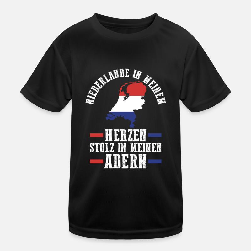 Netherlands Netherlands Holland Kids Functional T-Shirt