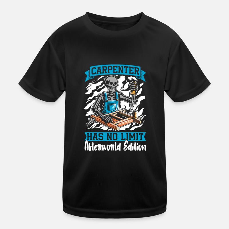 Carpenter Carpenter Carpenter Skeleton Kids Functional T-Shirt