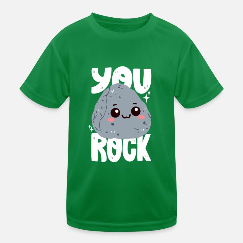 Tu assures! Jeu de mots sur la pierre T-shirt sport Enfant