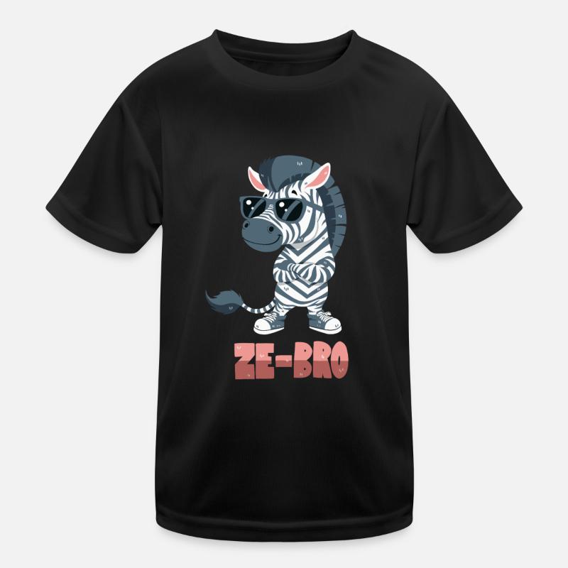 Zebra-Wortwitz Kinder Funktions-T-Shirt