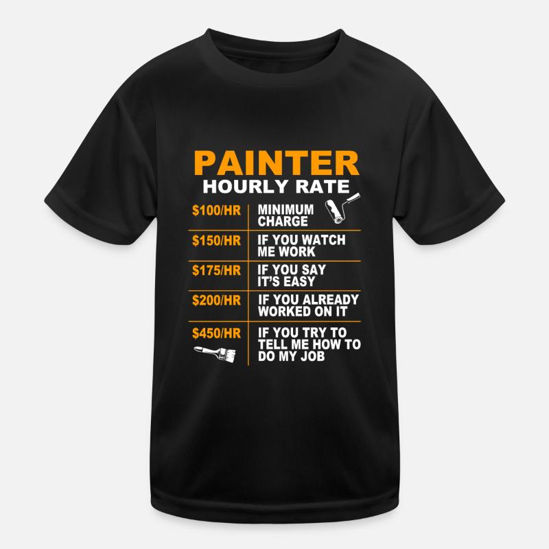 Maler Kinder Funktions-T-Shirt