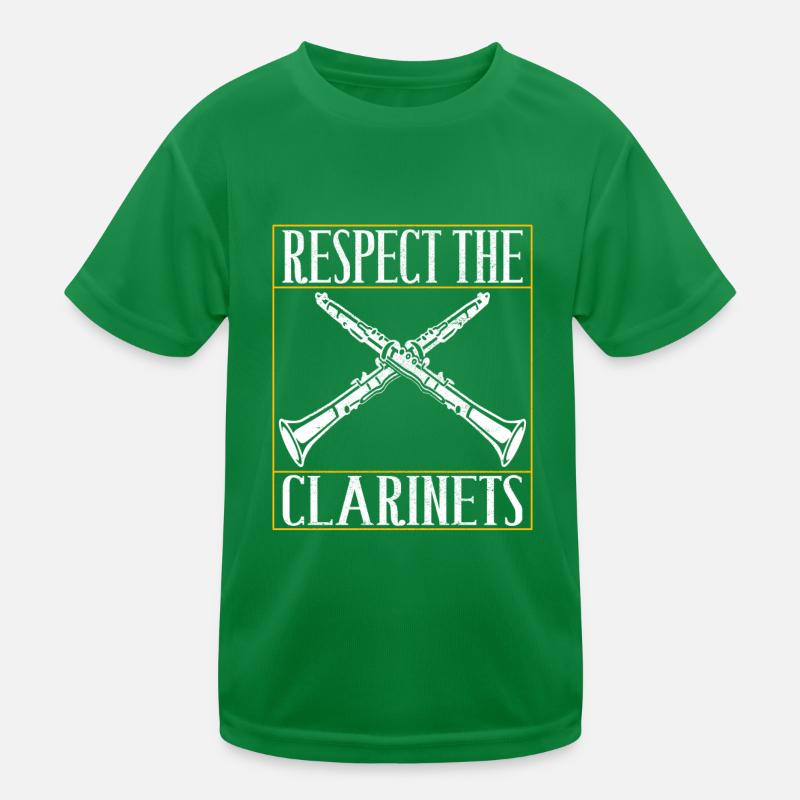 Clarinet Wind Instrument Clarinet player Kids Functional T-Shirt