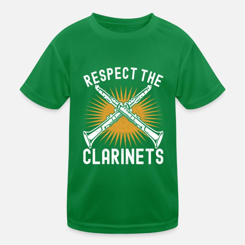 Clarinet Wind Instrument Clarinet player Kids Functional T-Shirt