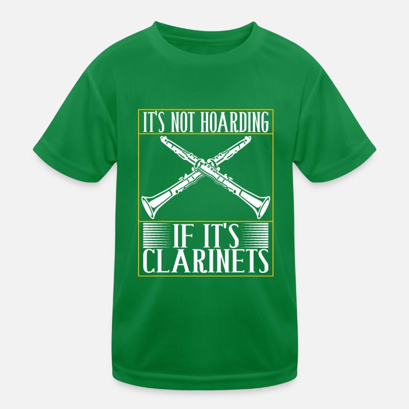 Clarinet Wind Instrument Clarinet player Kids Functional T-Shirt