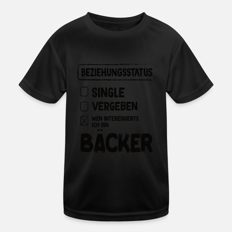 Baker Relationship Status Back Baked Goods Baking Kids Functional T-Shirt