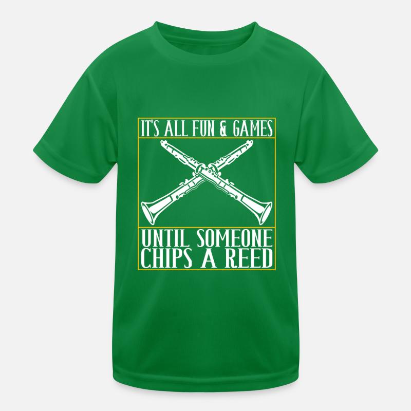 Clarinet Wind Instrument Clarinet player Kids Functional T-Shirt