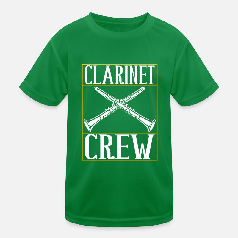 Clarinet Wind Instrument Clarinet player Kids Functional T-Shirt