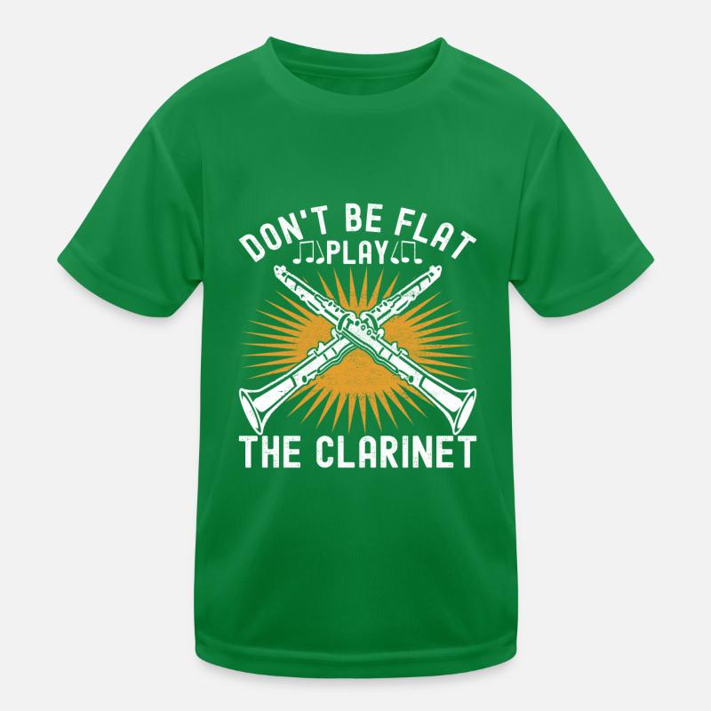 Clarinet Wind Instrument Clarinet player Kids Functional T-Shirt