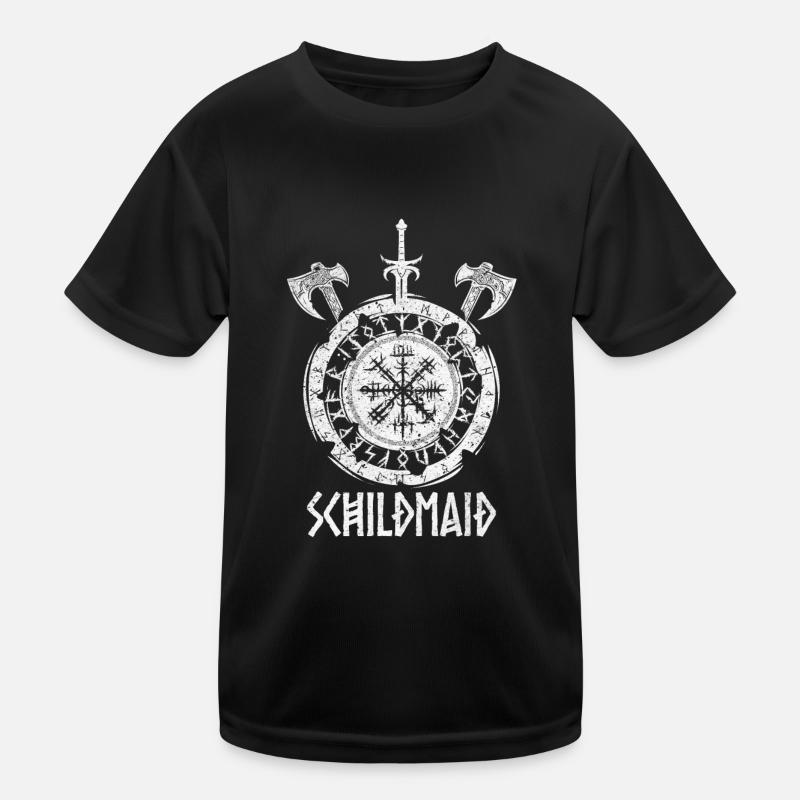 Shield Maiden : force et fierté des femmes vikings T-shirt sport Enfant