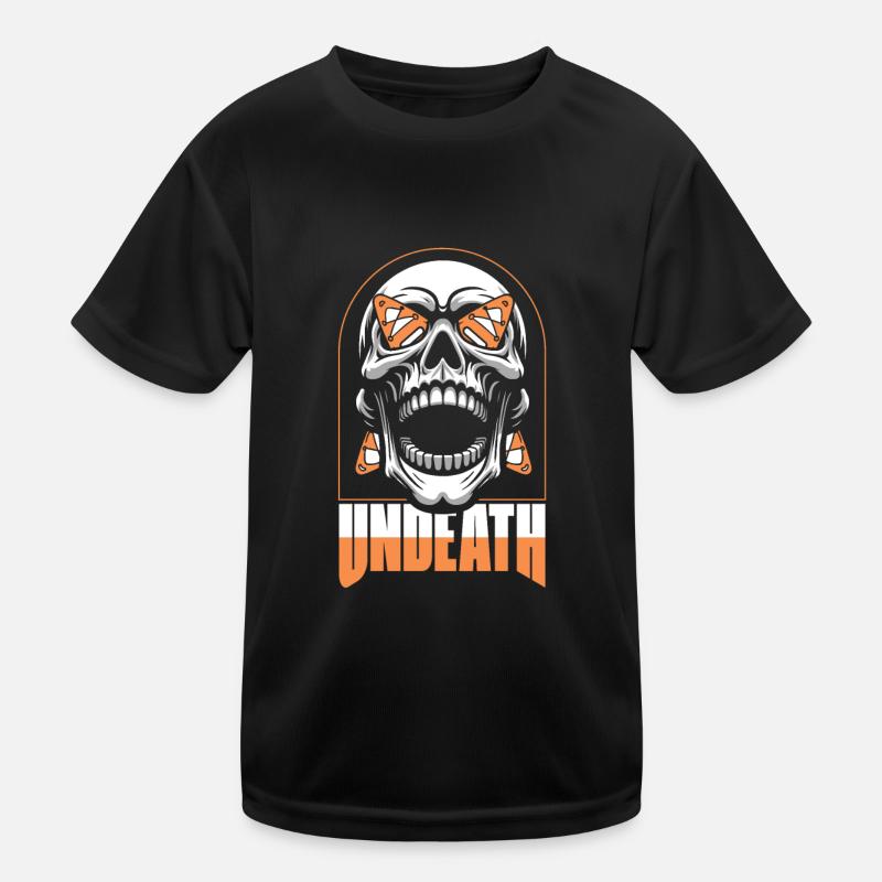 Kayaker Skull Undeath Kids Functional T-Shirt