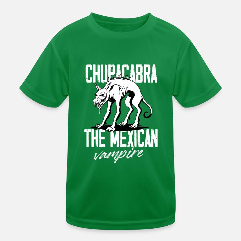 Chupacabra The Mexican Vampire Cryptid Monster Kinder Funktions-T-Shirt