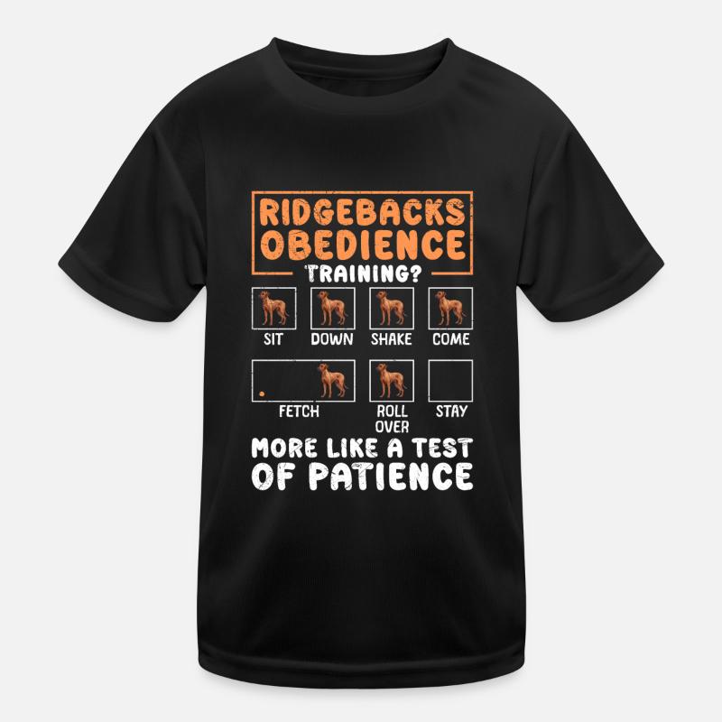 RIDGEBACK'S OBEDIENCE TRAINING Fun Kids Functional T-Shirt