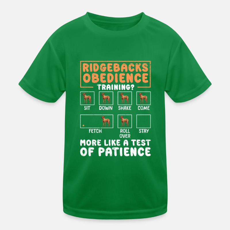 ENTRAÎNEMENT D’OBÉISSANCE DE RIDGEBACK Plaisir T-shirt sport Enfant