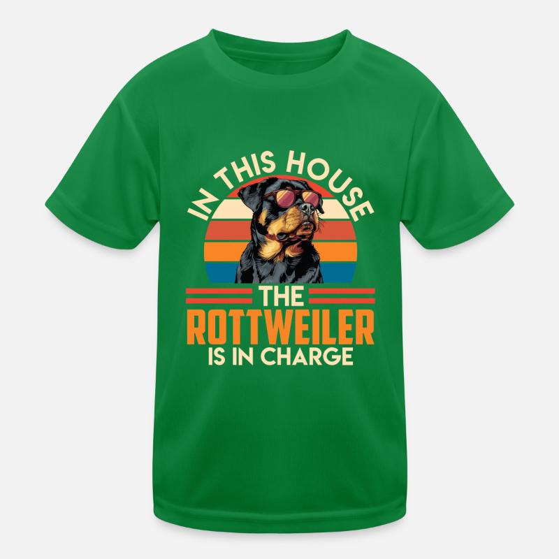 Propriétaire de Rottie DANS CETTE MAISON LE ROTTWEILER T-shirt sport Enfant