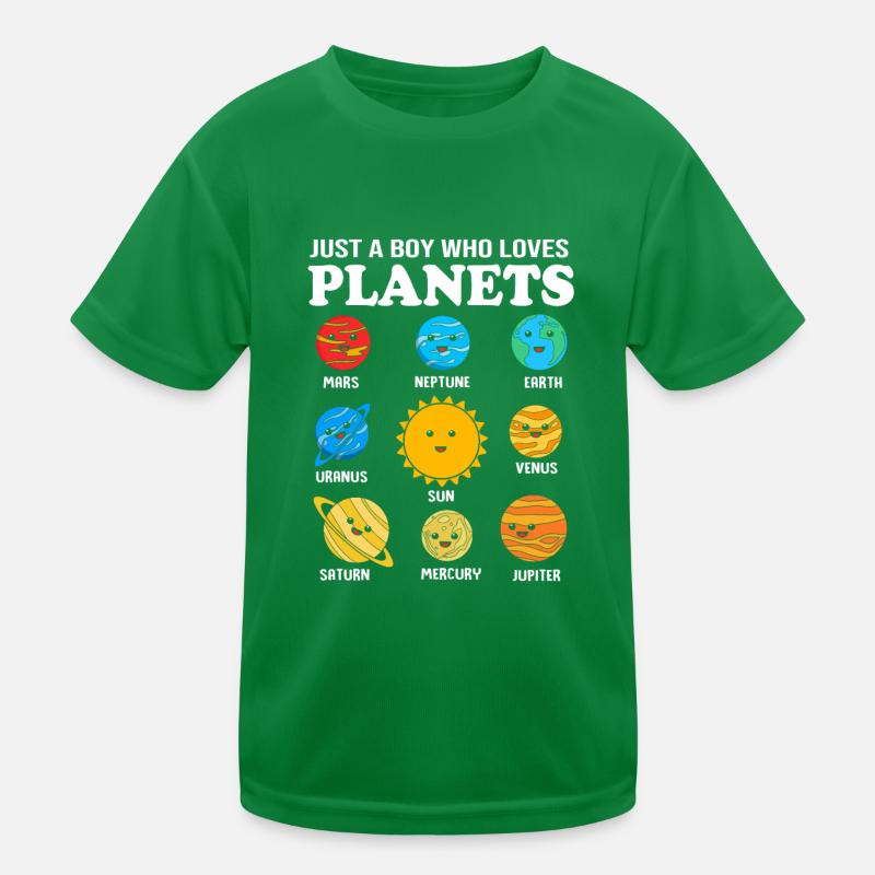 Solar System Universe Kids Functional T-Shirt