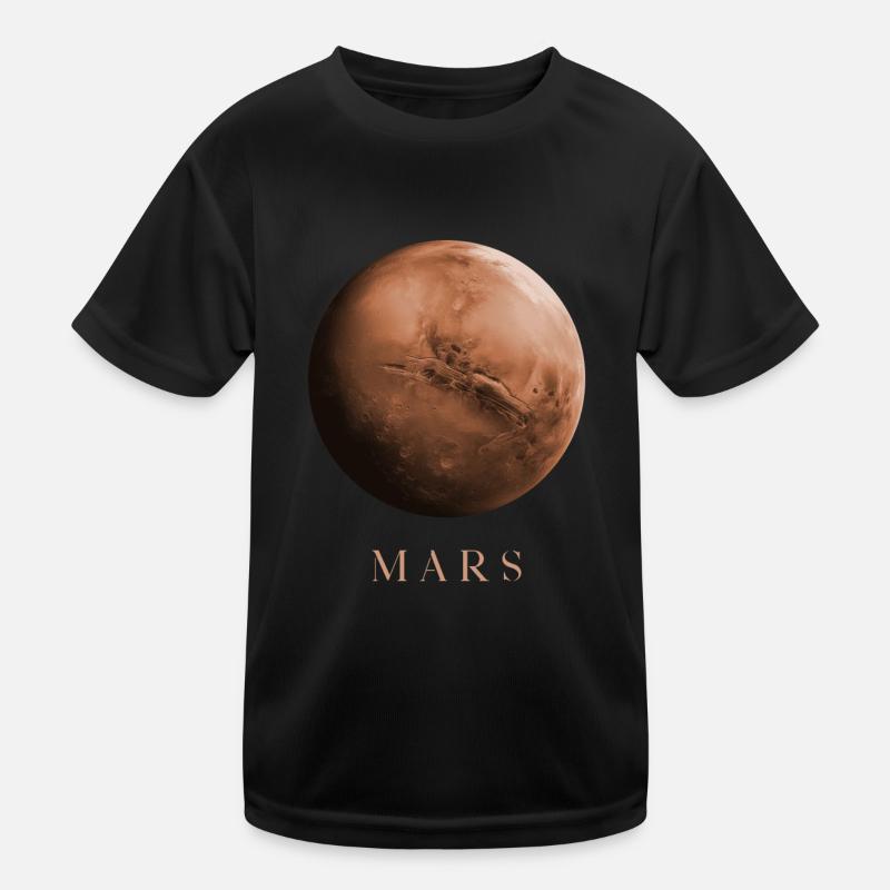 Mars Planet Astrophysics Cosmology Space Kids Functional T-Shirt