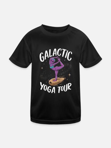 méditation, pleine conscience, relaxation et - T-shirt sport Enfant - noir - Devant