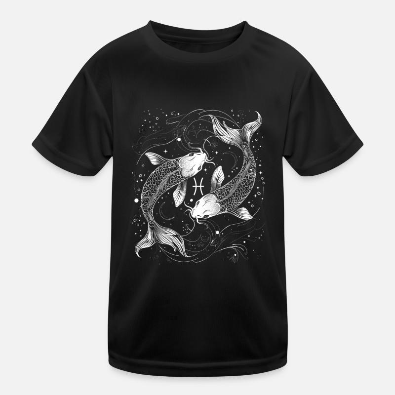Pisces Zodiac Symbol Pisces Astrology Kids Functional T-Shirt