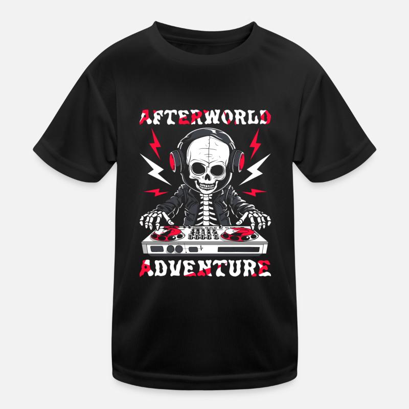 Sound Engineer Sound Engineer Skeleton Kids Functional T-Shirt