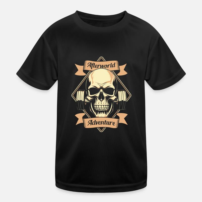 Crâne de powerlifter powerlifting T-shirt sport Enfant